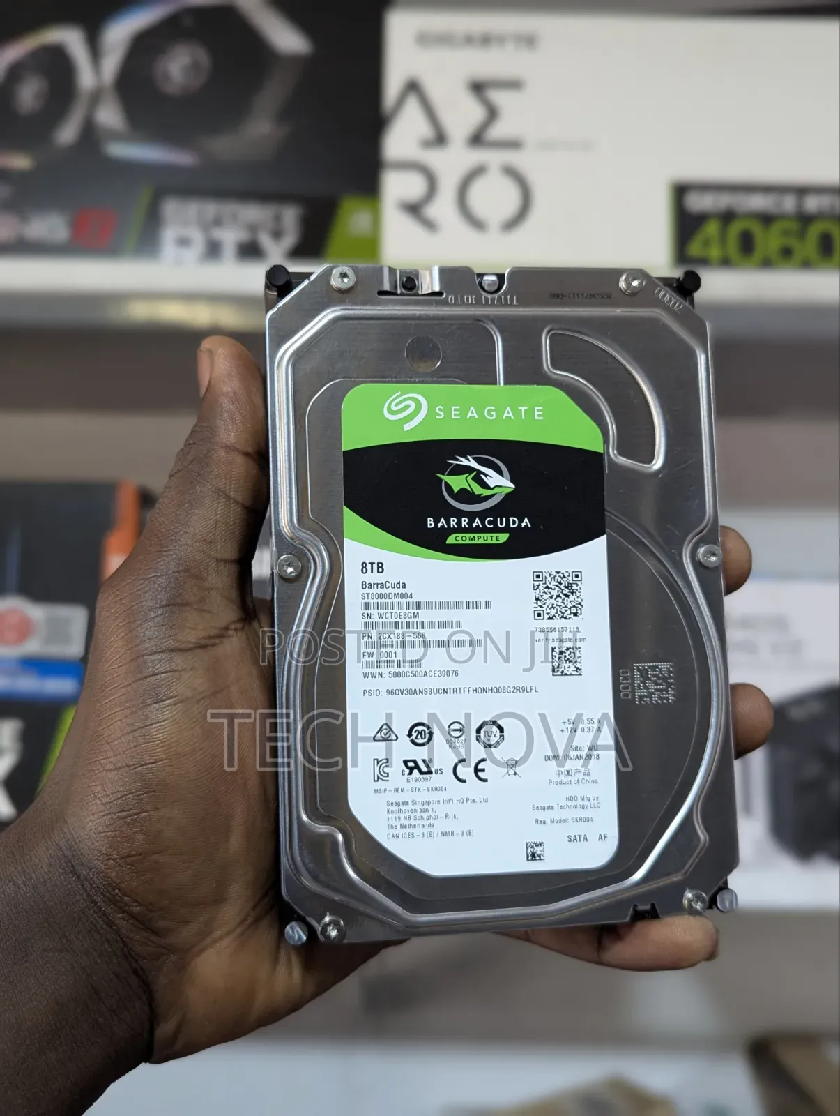Seagate 8TB BarraCuda Internal Hard Drive | SATA 6 Gb/S (ST8000DM004