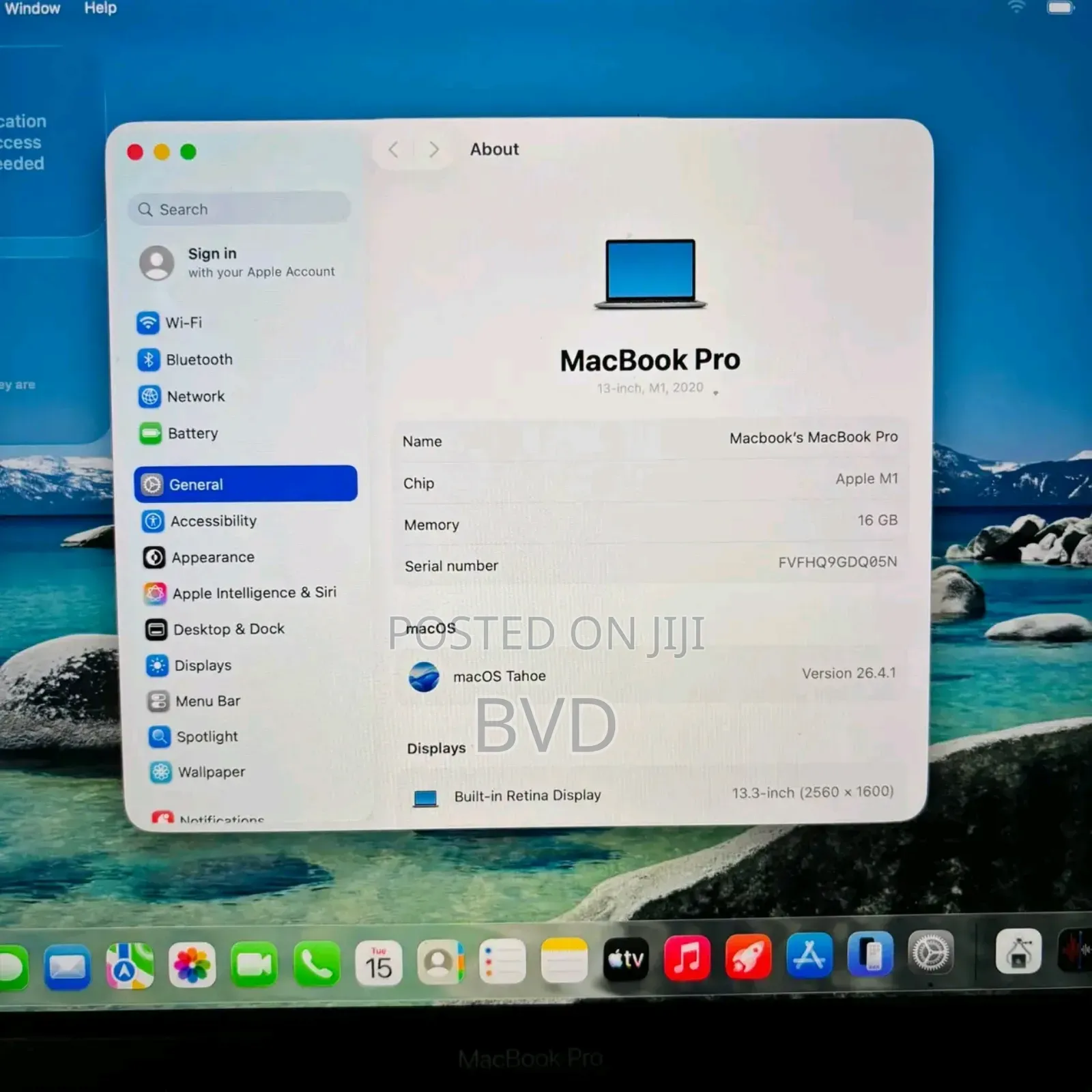 New Laptop Apple MacBook Pro 2020 M1 16GB Apple M1 SSD 512GB