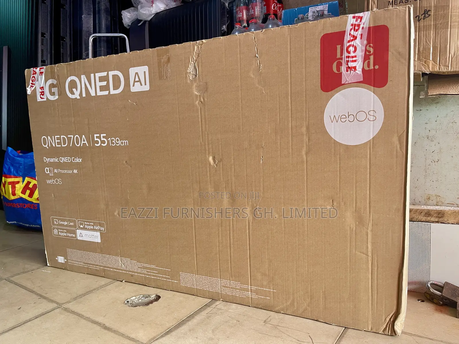 55 Inch LG 55QNED70A6A Smart Uhd HDR Smart Satellite High Vivid TV