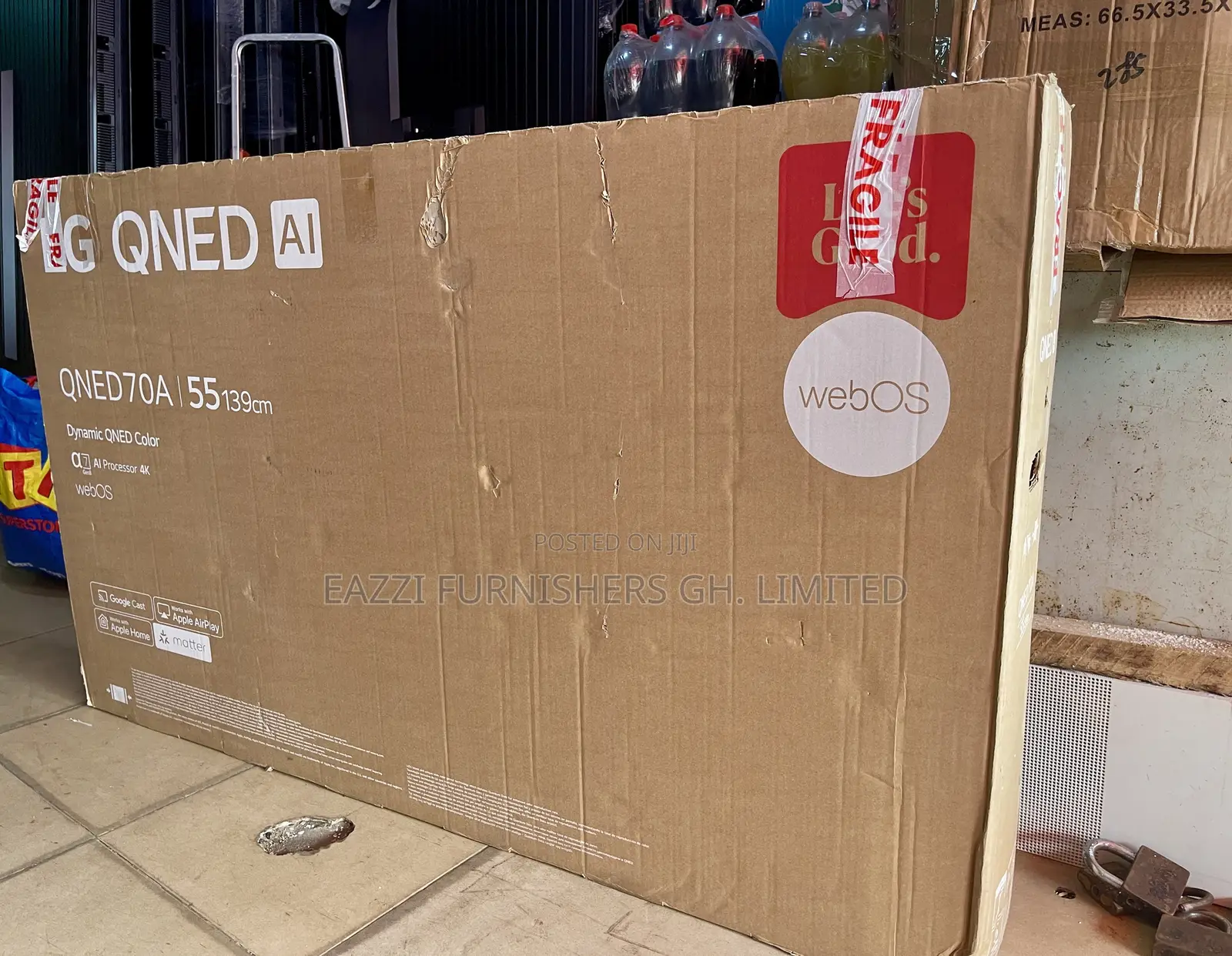 55 Inch LG 55QNED70A6A Smart Uhd HDR Smart Satellite High Vivid TV