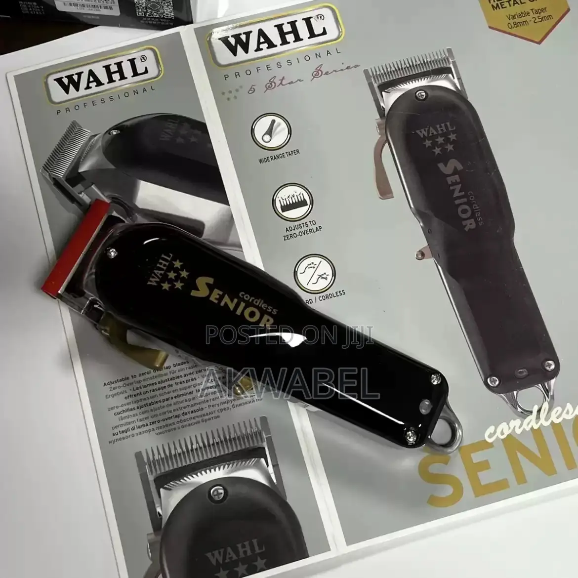 Wahl Professional 5 Star Senior Cordless Hair Clippers W/ Lithium-Ion