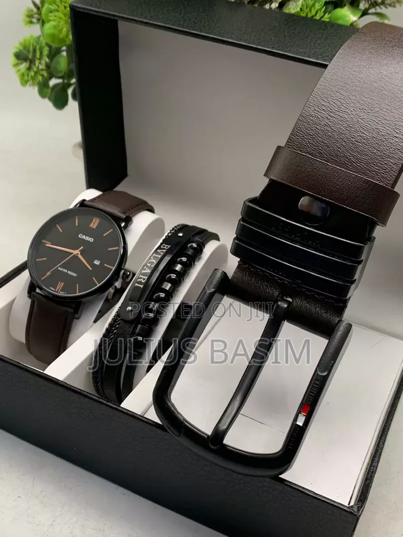 Watch With Bracelet ,Belt and Box With Bag