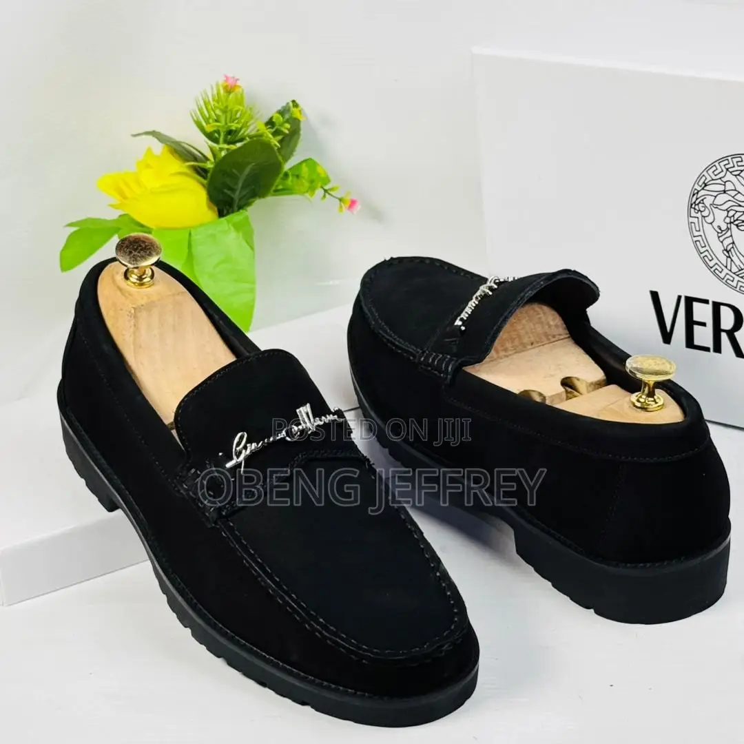 Original Versace Suede Loafer Black