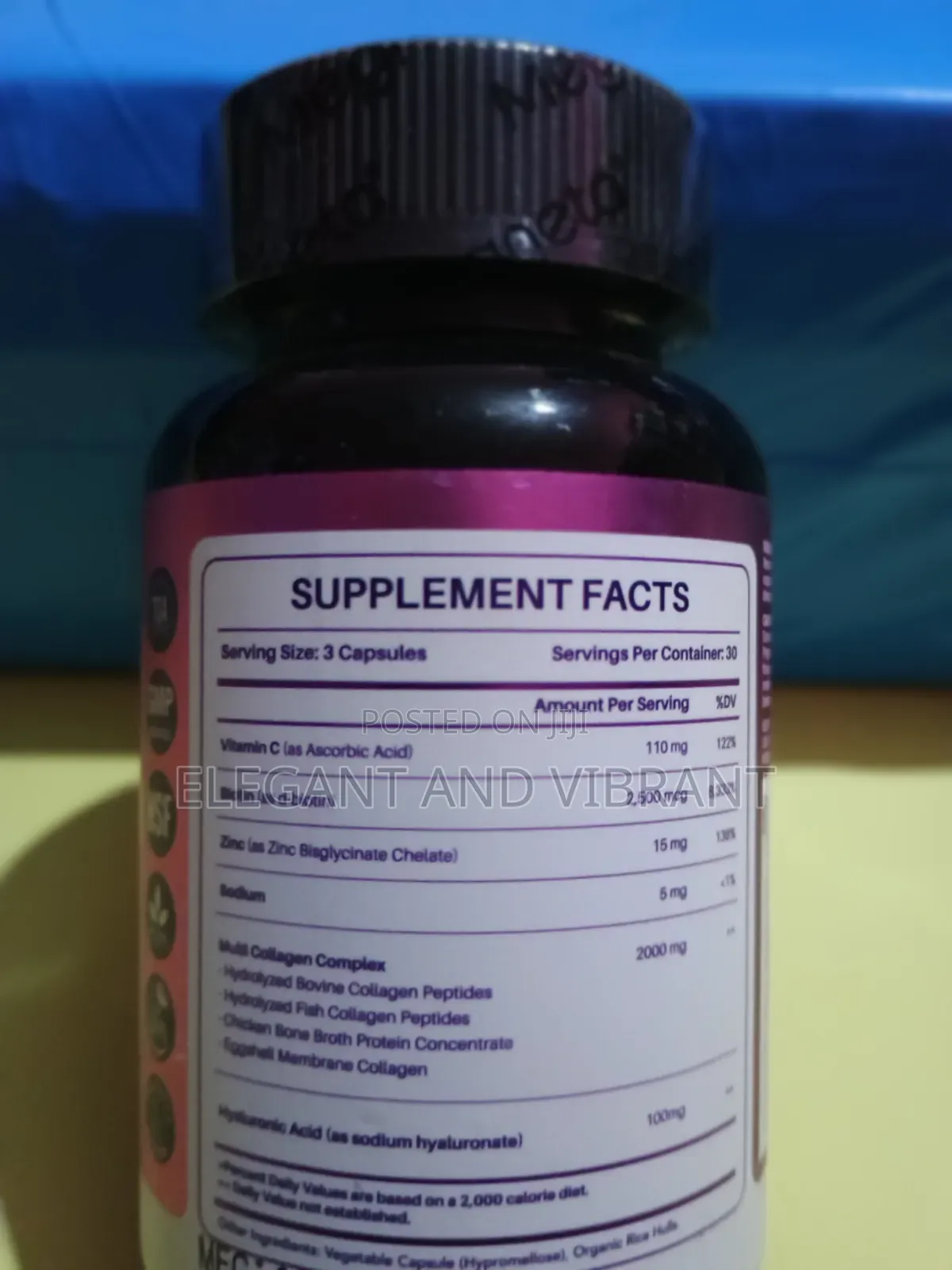 Collagen Capsules With Vitamin C,Biotin Zinc|90 Capsules
