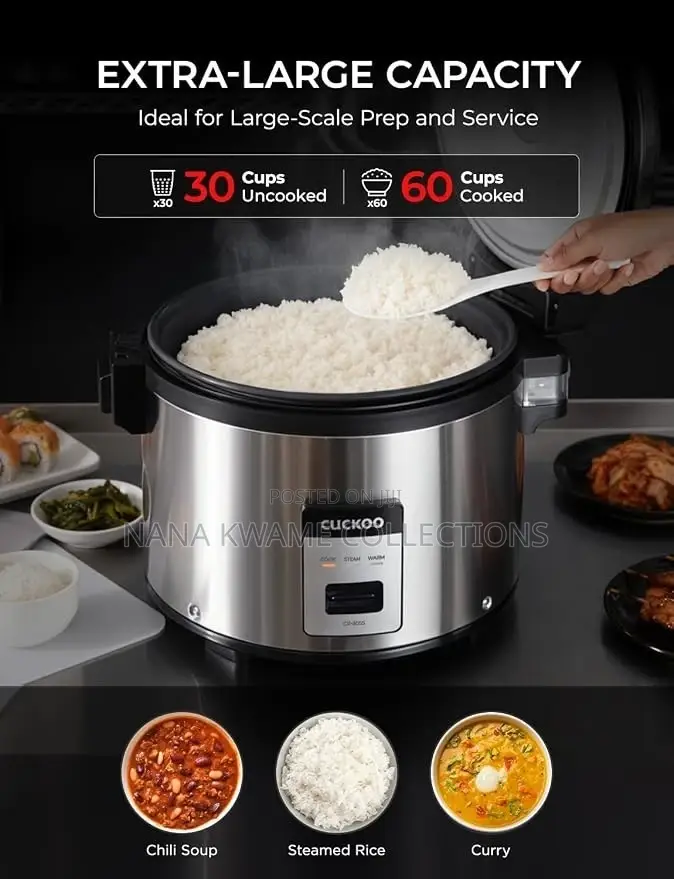 Cuckoo CR-3055 Commercial Rice Cooker Warmer, an 60 Cups Cooked).