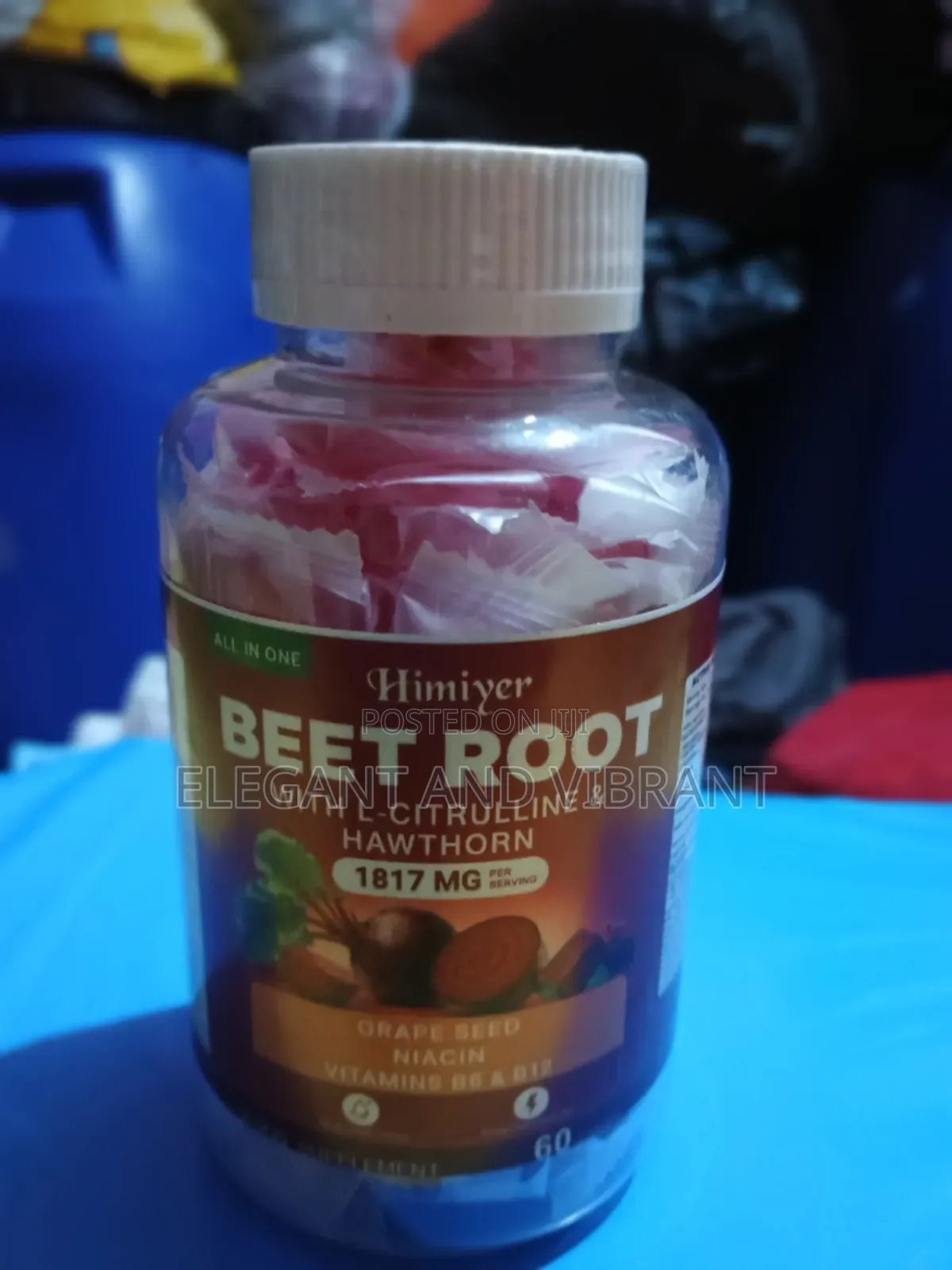 Himiyer Beet Root Gummies With L-Catrilline,Niacin and Hawthorn Berry