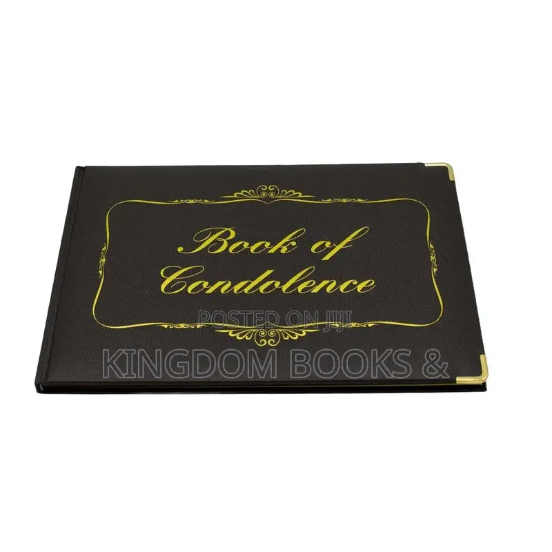 Grandluxe CB F4 Condolence Book - Executive Leatherette Guest Register