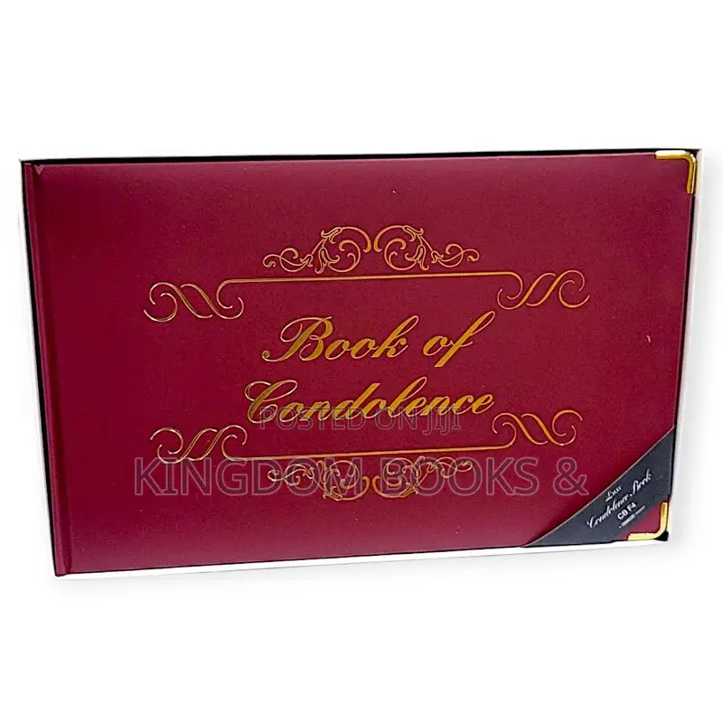 Grandluxe CB F4 Condolence Book - Executive Leatherette Guest Register