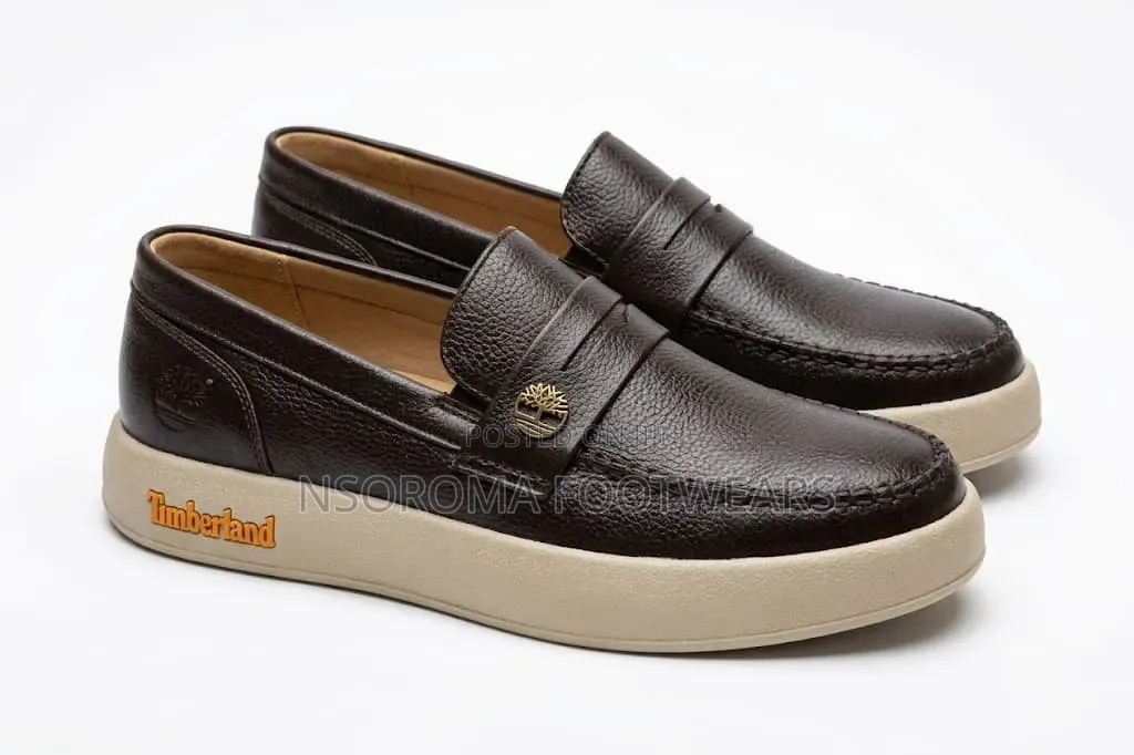 Classic Timberland-Style Loafers – Men’s Casual Smart Shoes