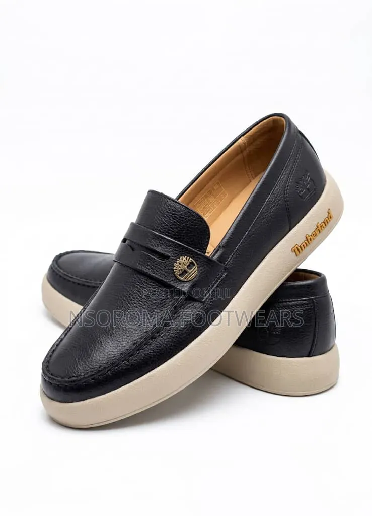 Classic Timberland-Style Loafers – Men’s Casual Smart Shoes
