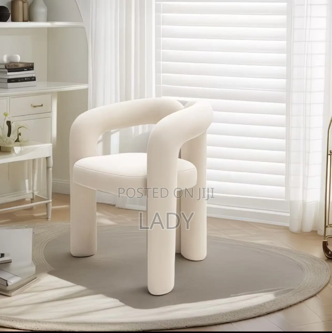 Fluffy Wool Accent Chair