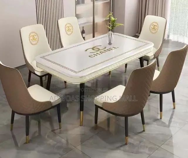 Royal Luxury 6 Seater Marble Dining Set