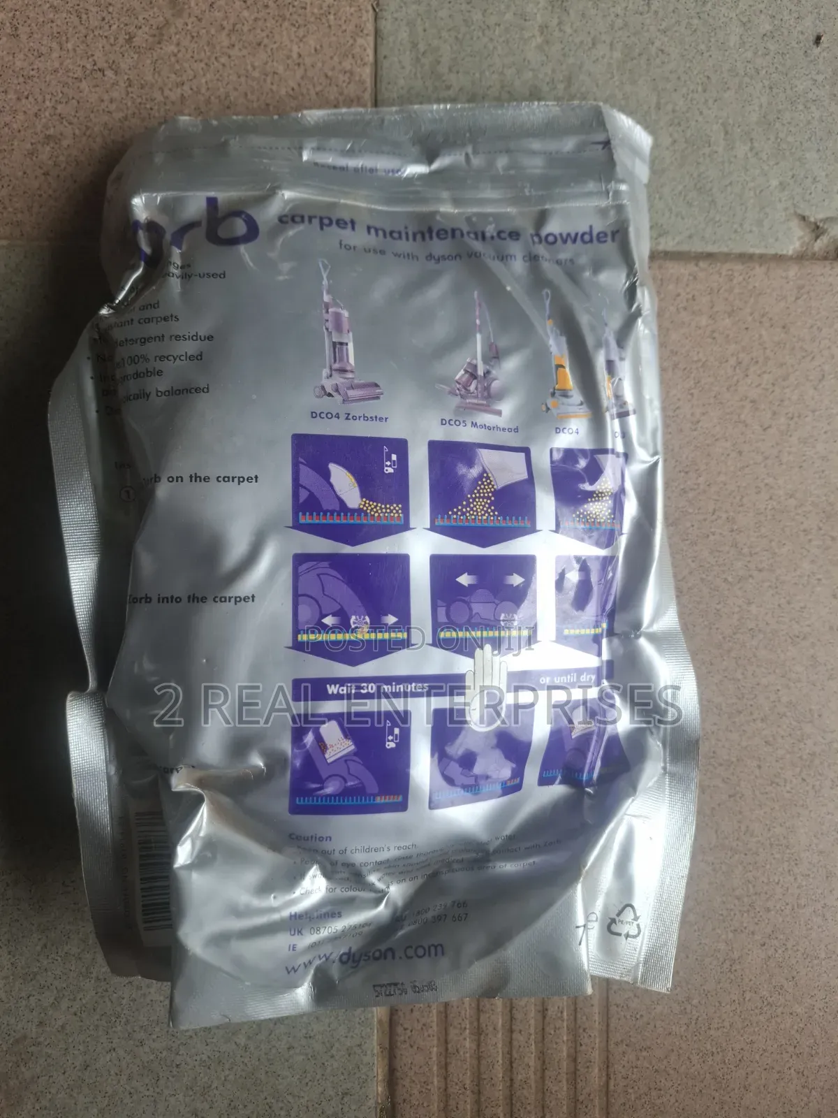Dyson Zorb Carpet Maintenance Powder 750g Sachet