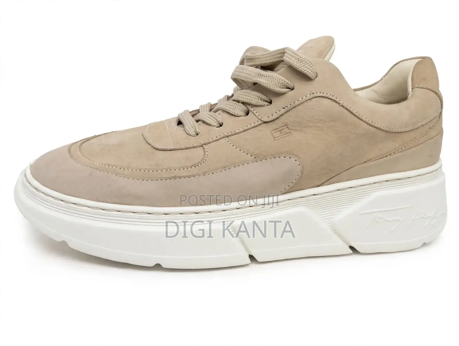 Tommy Hilfiger Beige Platform Sneakers - Size 38 Available