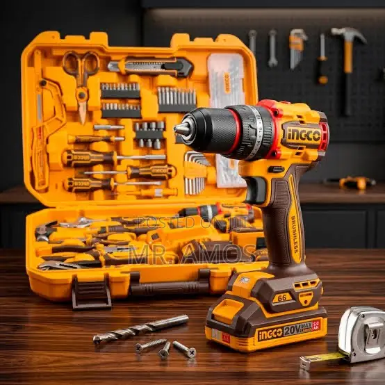 166 Pieces Tools Set With 20v Drill Included - HKTHP41662