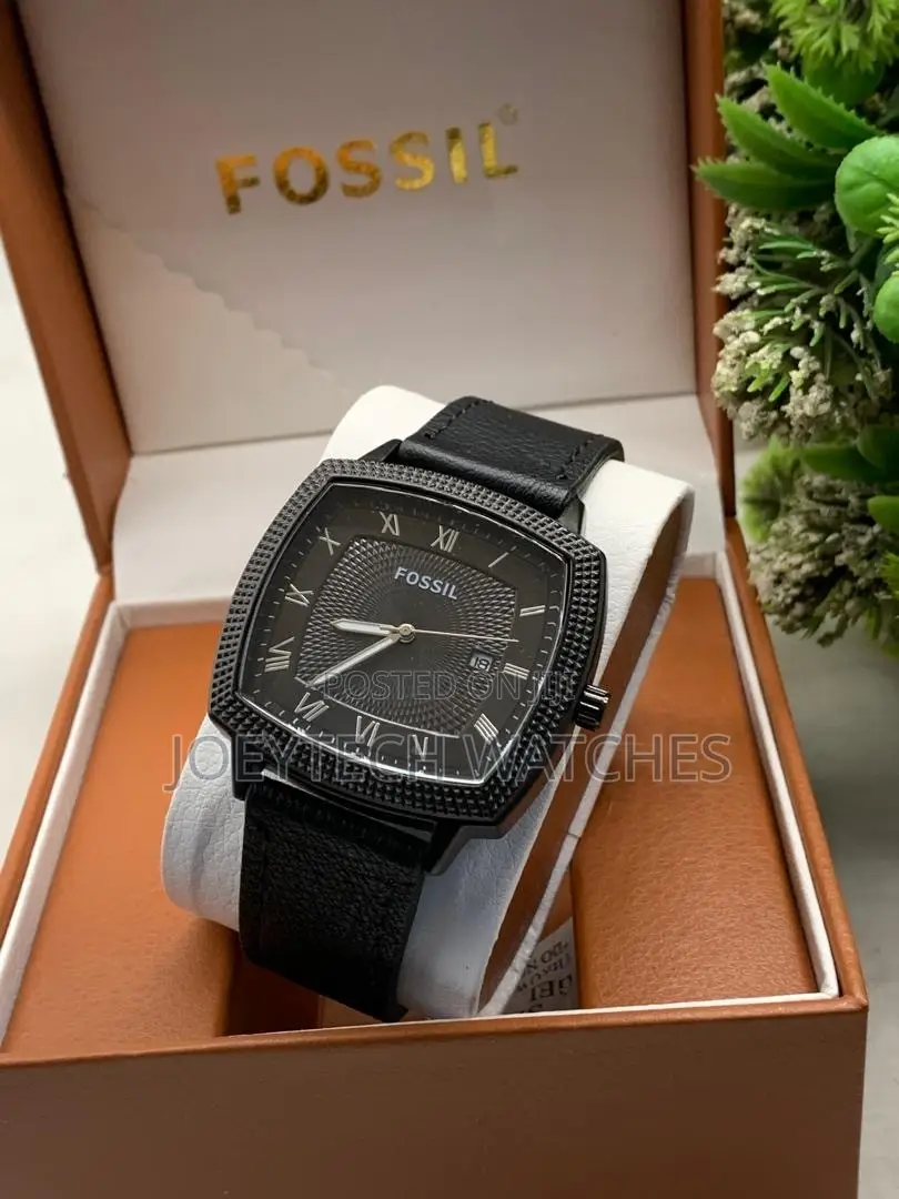 Fossil Men’s Classic Square Leather Watch