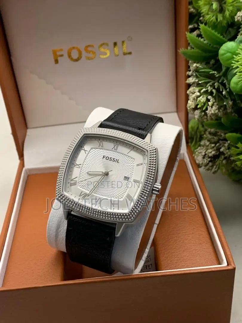 Fossil Men’s Classic Square Leather Watch