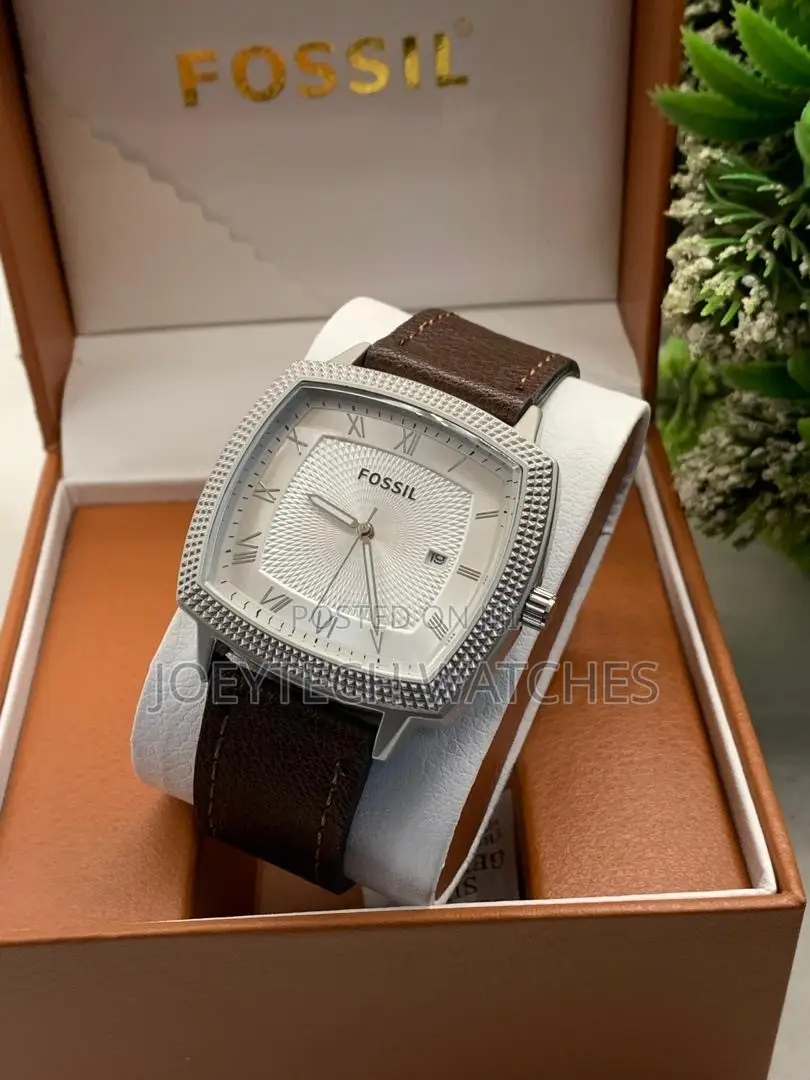 Fossil Men’s Classic Square Leather Watch