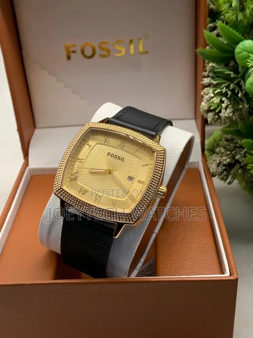 Fossil Men’s Classic Square Leather Watch