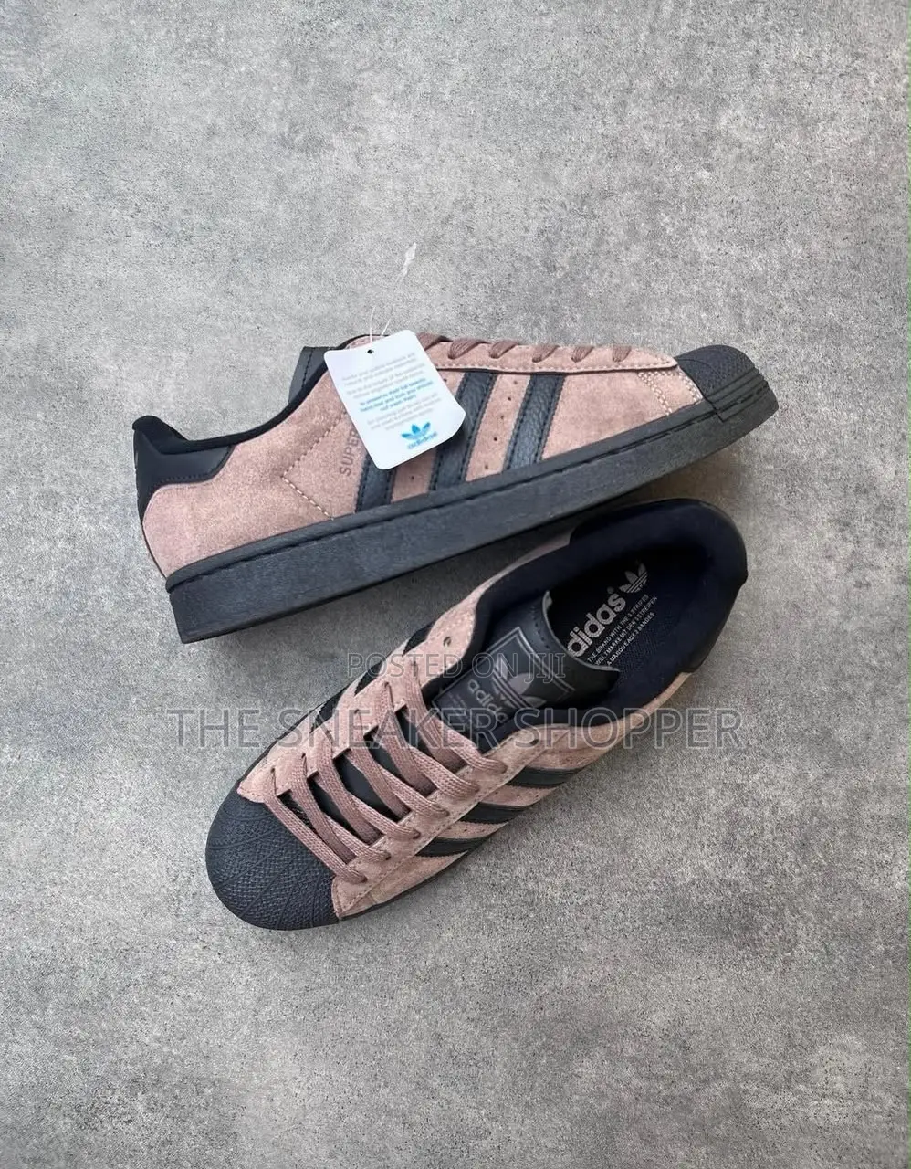 Adidas Superstar Suede - Ash / Brown Strata / Core Black
