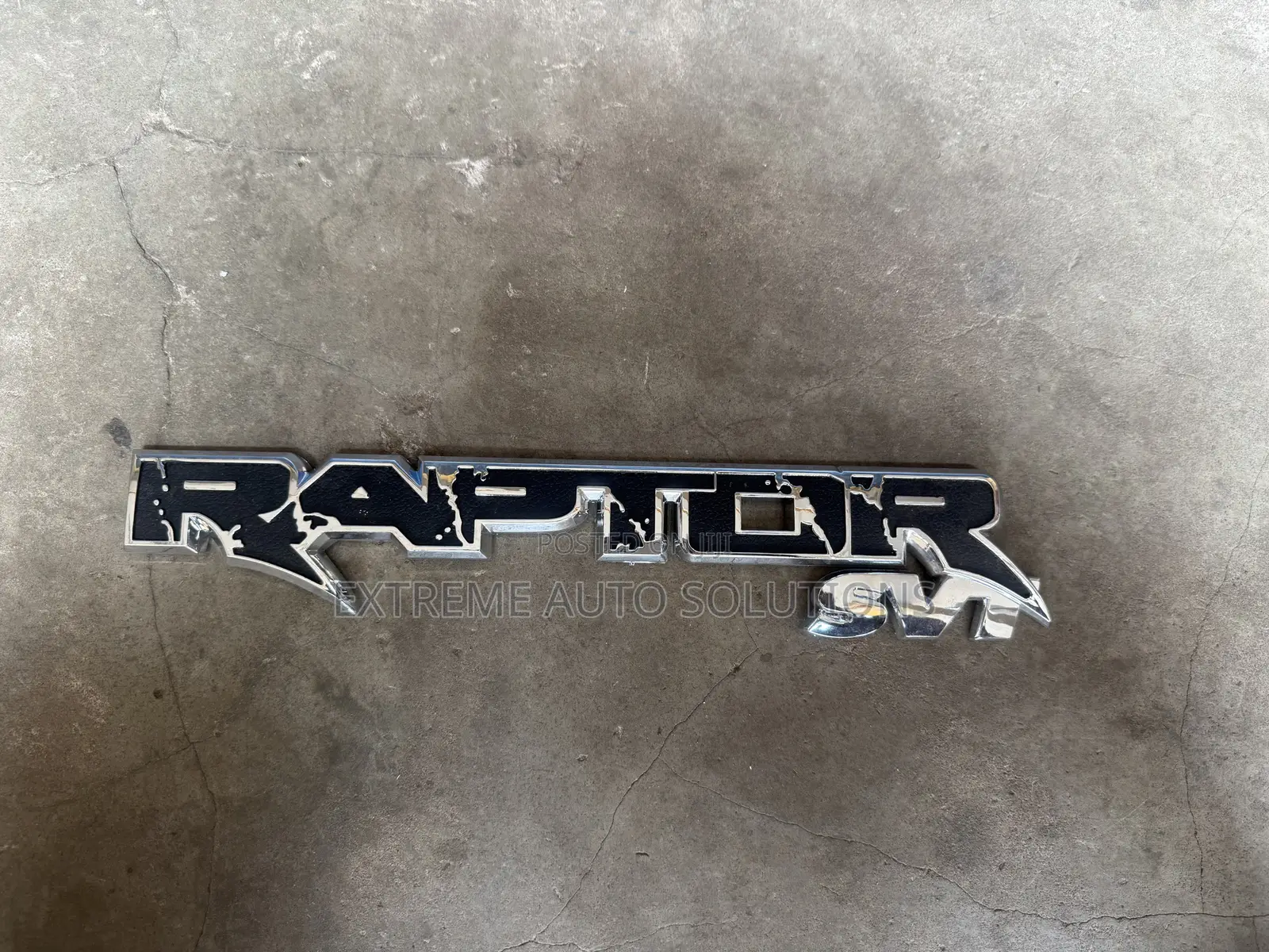 2010 - 2020 F150 Raptor Chrome Black Tailgate or Body Panel Emblem