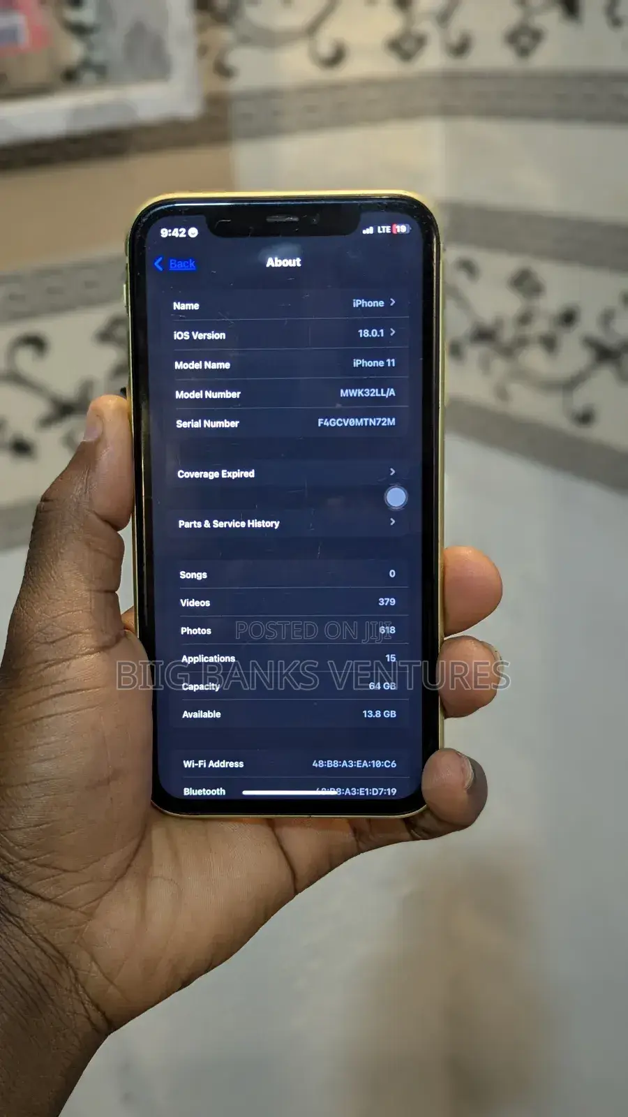 Apple iPhone 11 64 GB Yellow