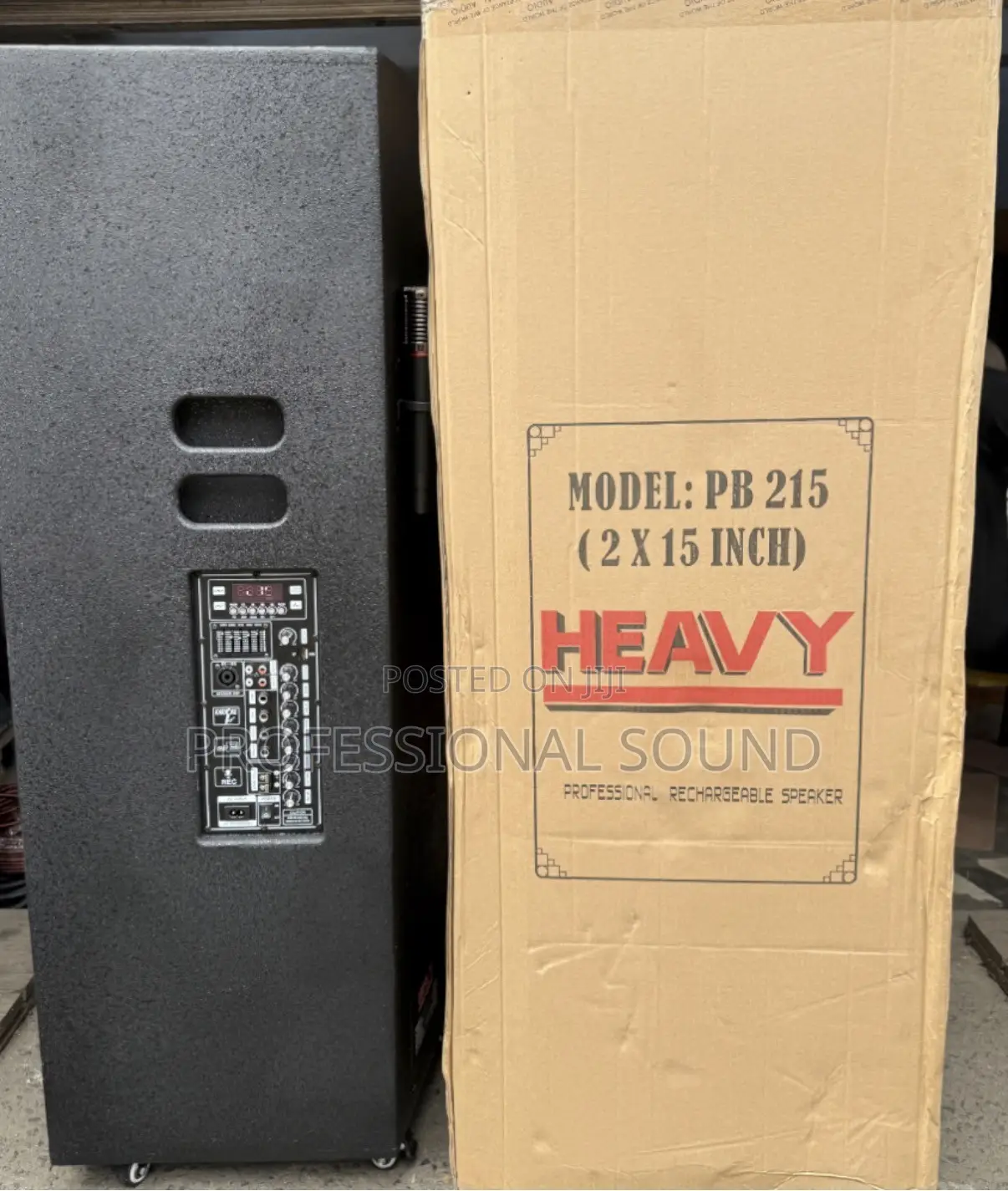 Heavy-Duty, Professional Rechargeable Dual 15-Inch Speaker