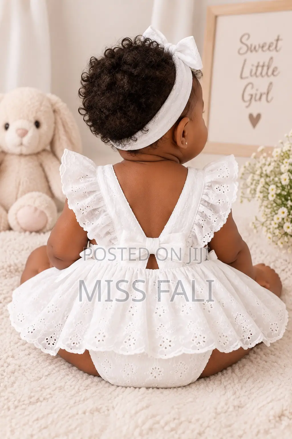 Angel Lace Baby Romper. 3-6Months