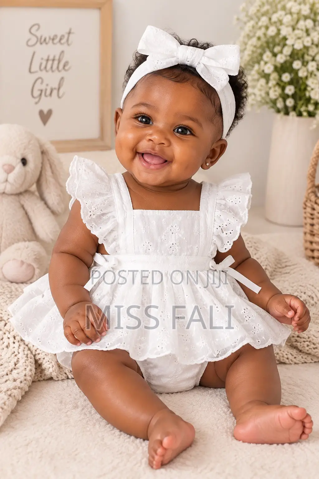 Angel Lace Baby Romper. 3-6Months