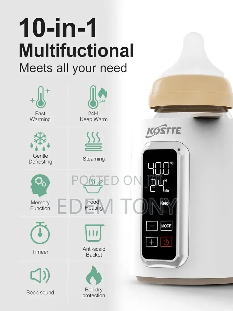 Kostte Baby Bottle Food Warmer/Steamer/Defrost B-Milk Keep Warm