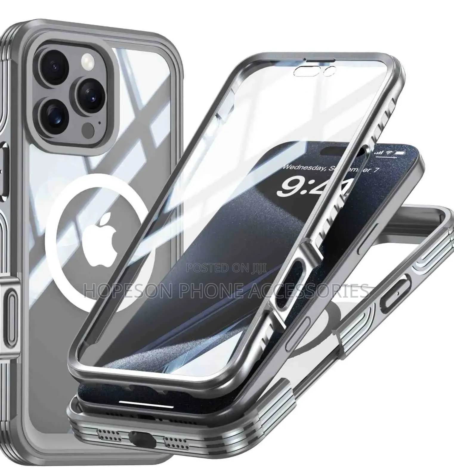 Quality 360 Shockproof Magsafe, in-Built Screen Protector for iPhones