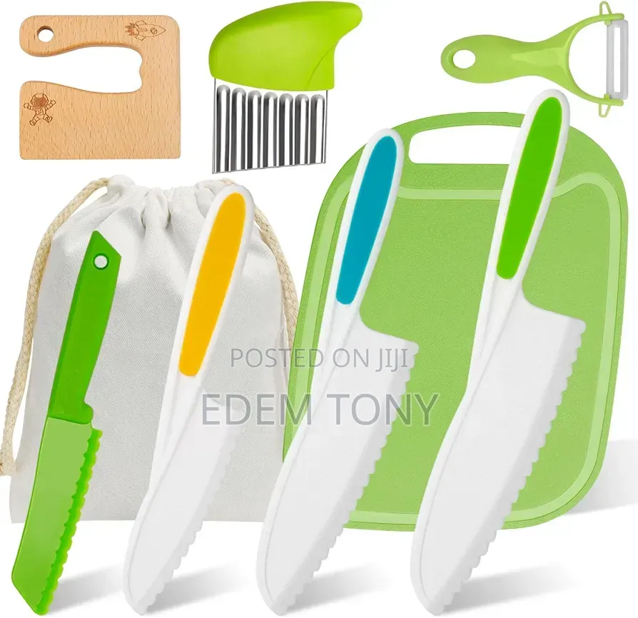 8 Piece Children's Knife Set, Children's Knife Safe: Cutting Cooking