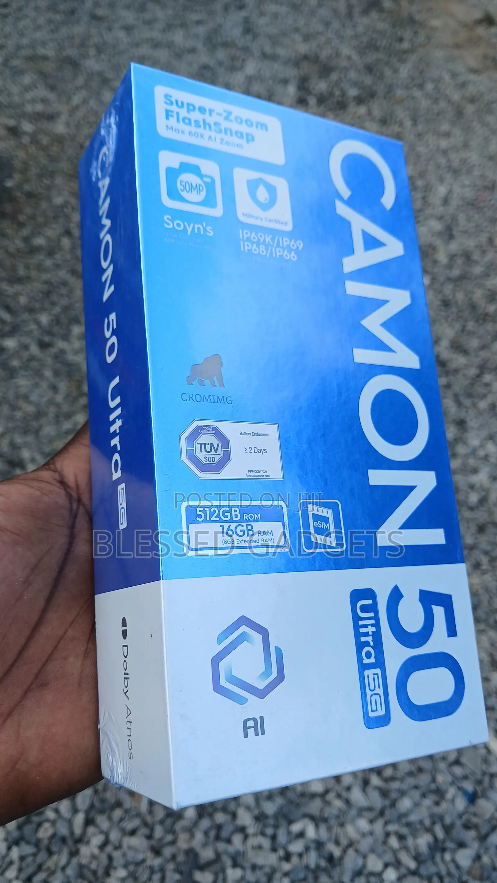 New Tecno Camon 50 Ultra 512 GB Black