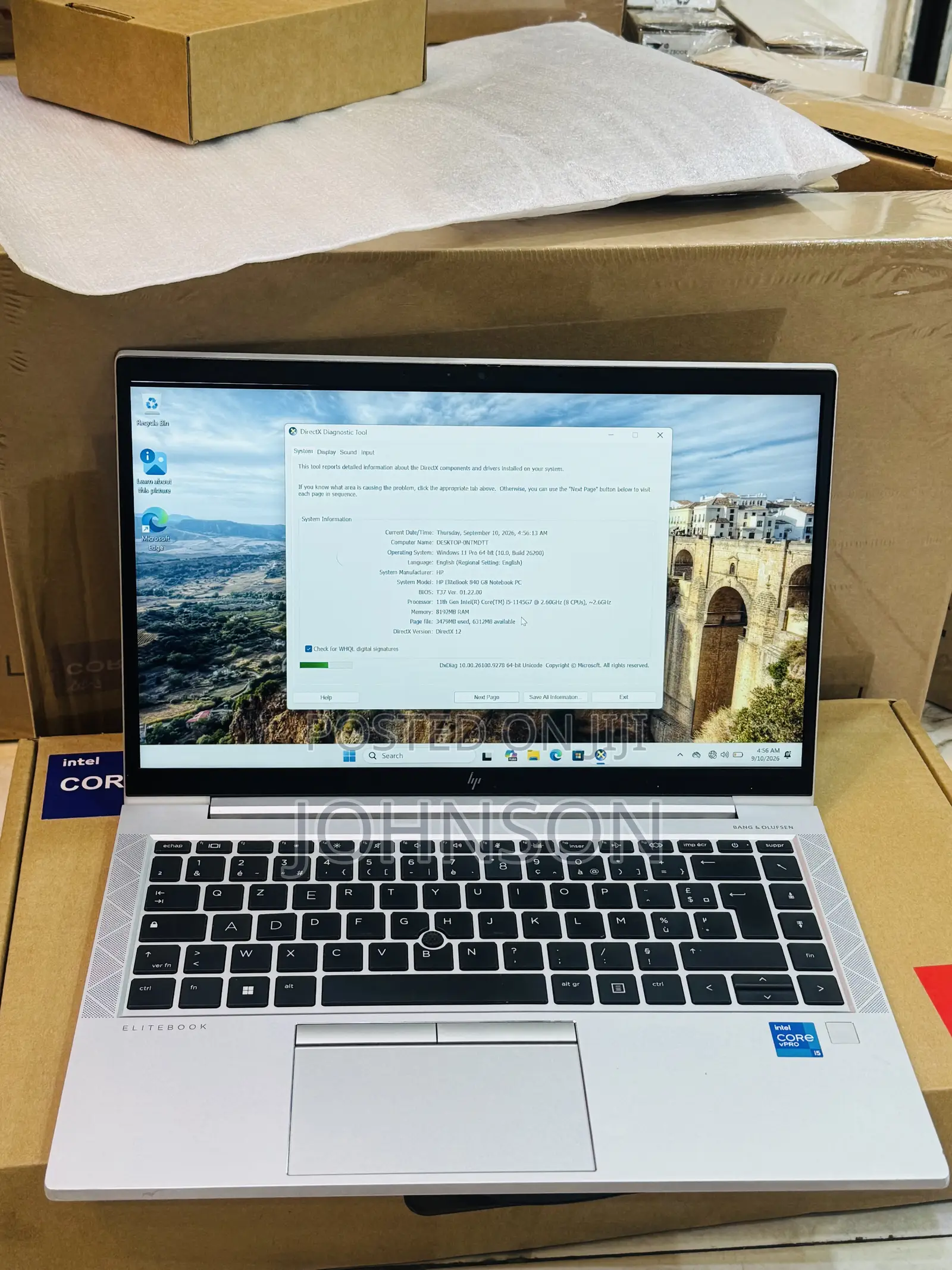 Laptop HP EliteBook 840 G8 8GB Intel Core i5 SSD 256GB