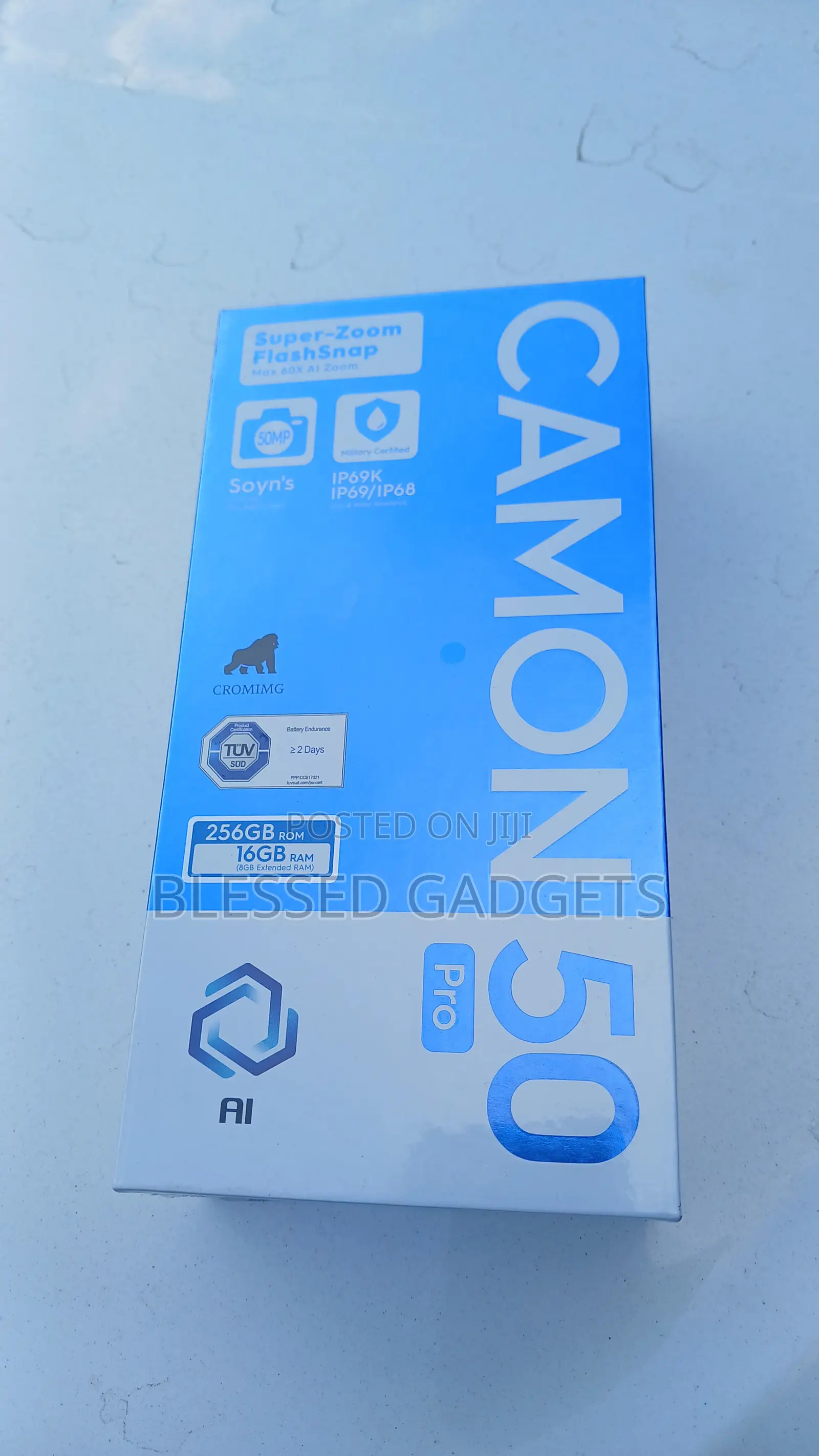 New Tecno Camon 50 Pro 256 GB Gold