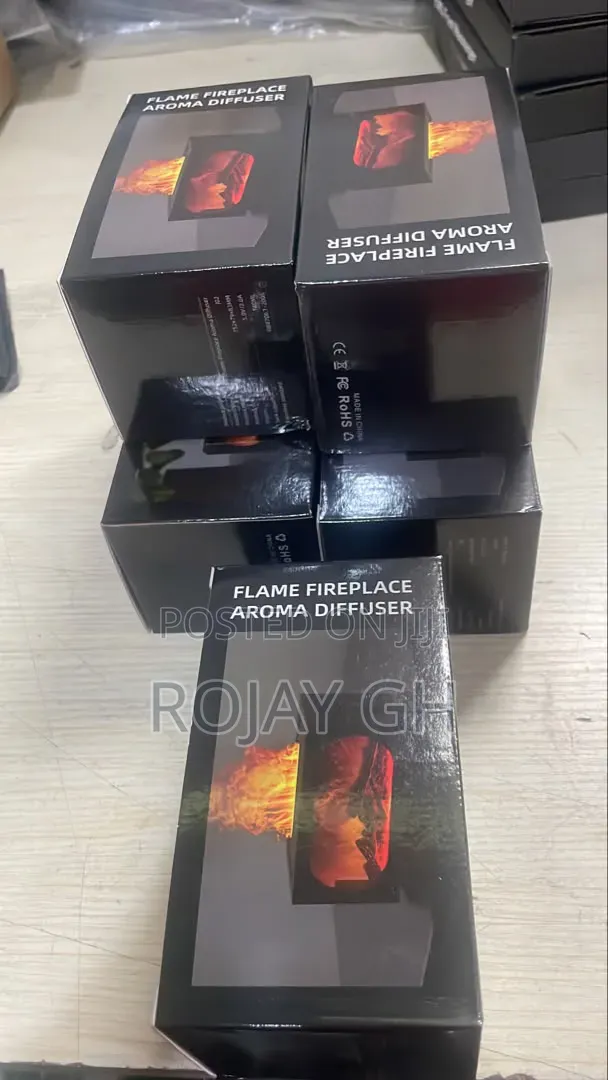 3-in-1 Flame Fireplace Humidifier Aroma Diffuser + FREE AROMA OIL