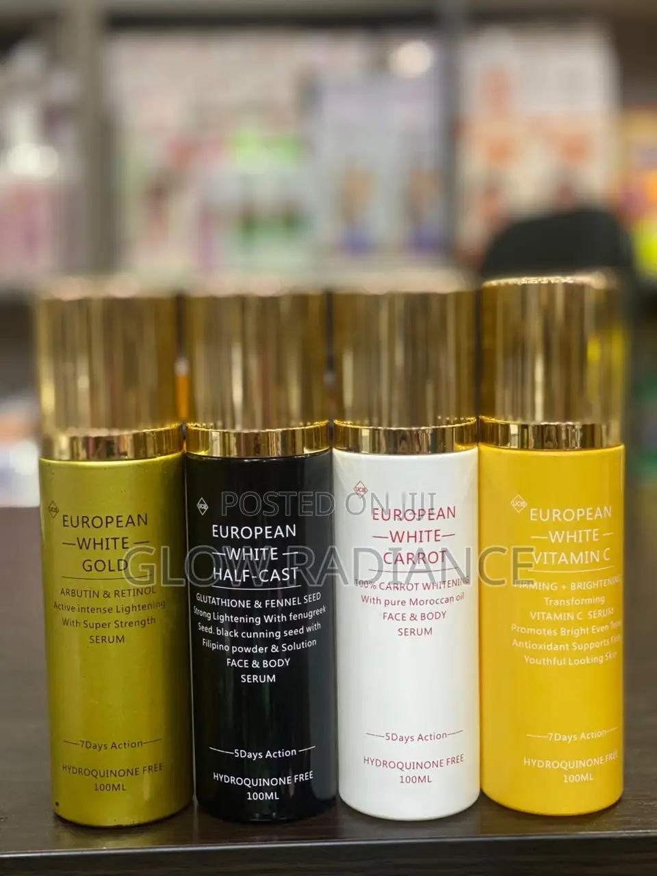 European White Face and Body Oil