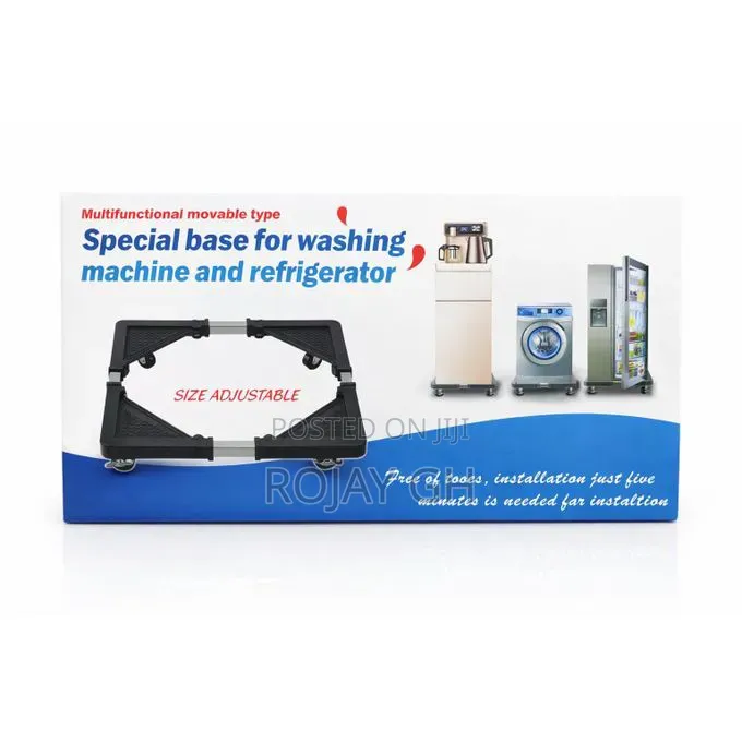 Mobile Base With Wheels for Washing Machines and Refrigerators
