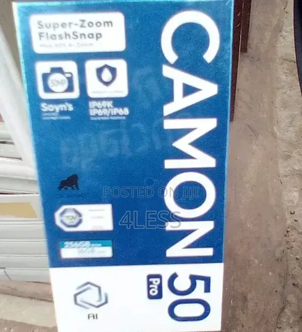New Tecno Camon 50 Pro 256 GB Black