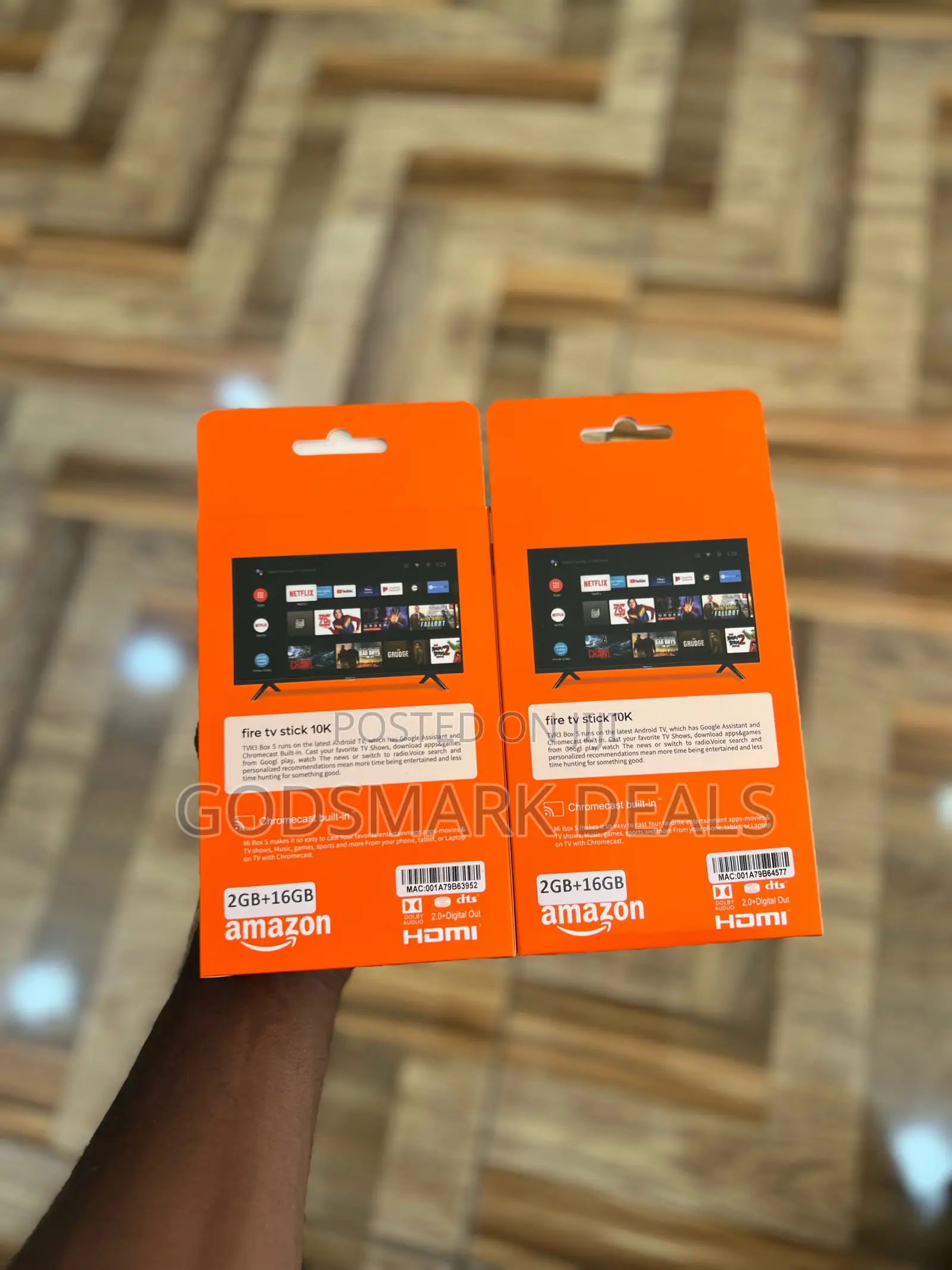 Fire TV Stick With 2GB RAM + 16GB Storage.