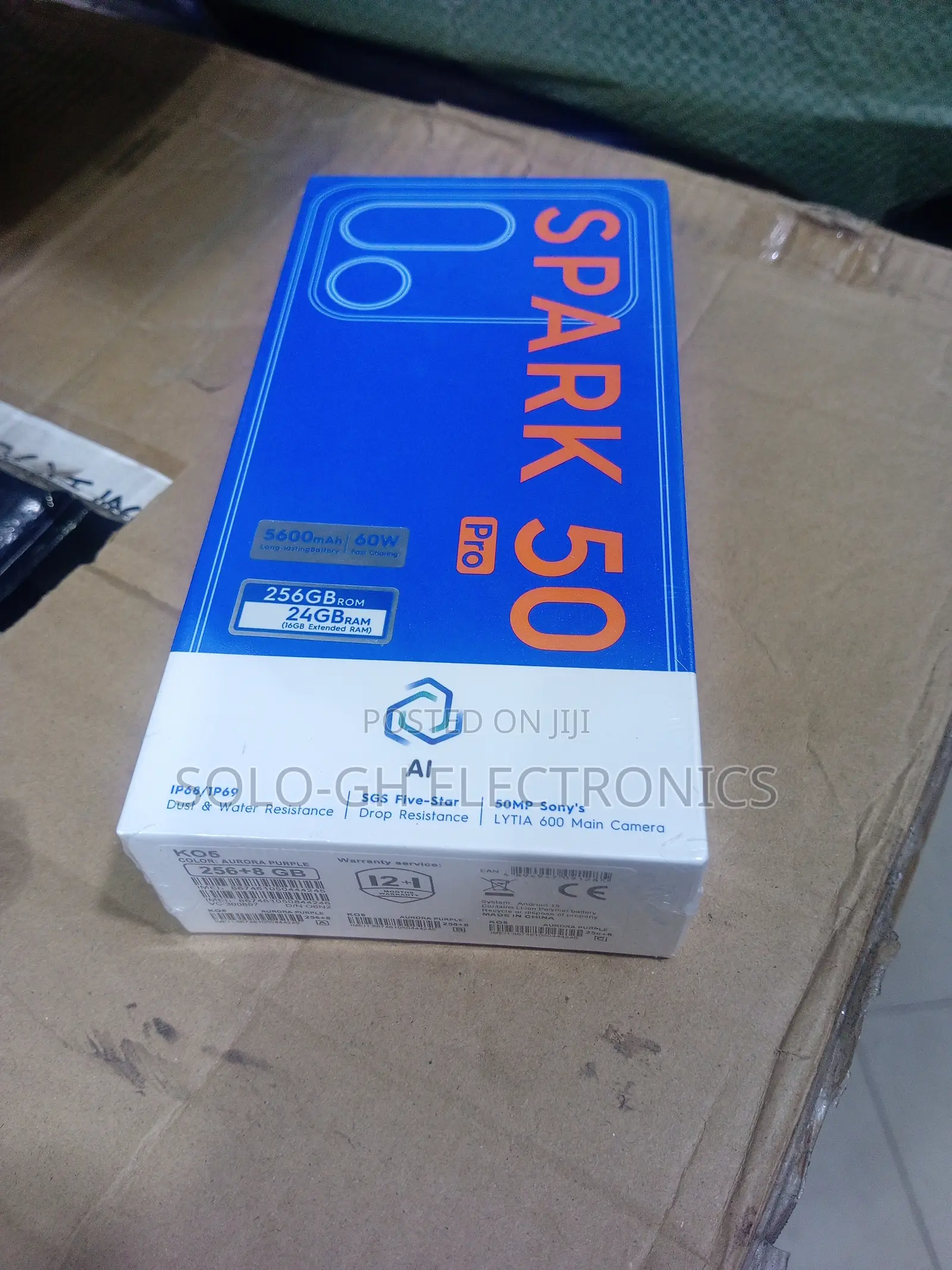 New Tecno Spark 50 Pro 256 GB Purple