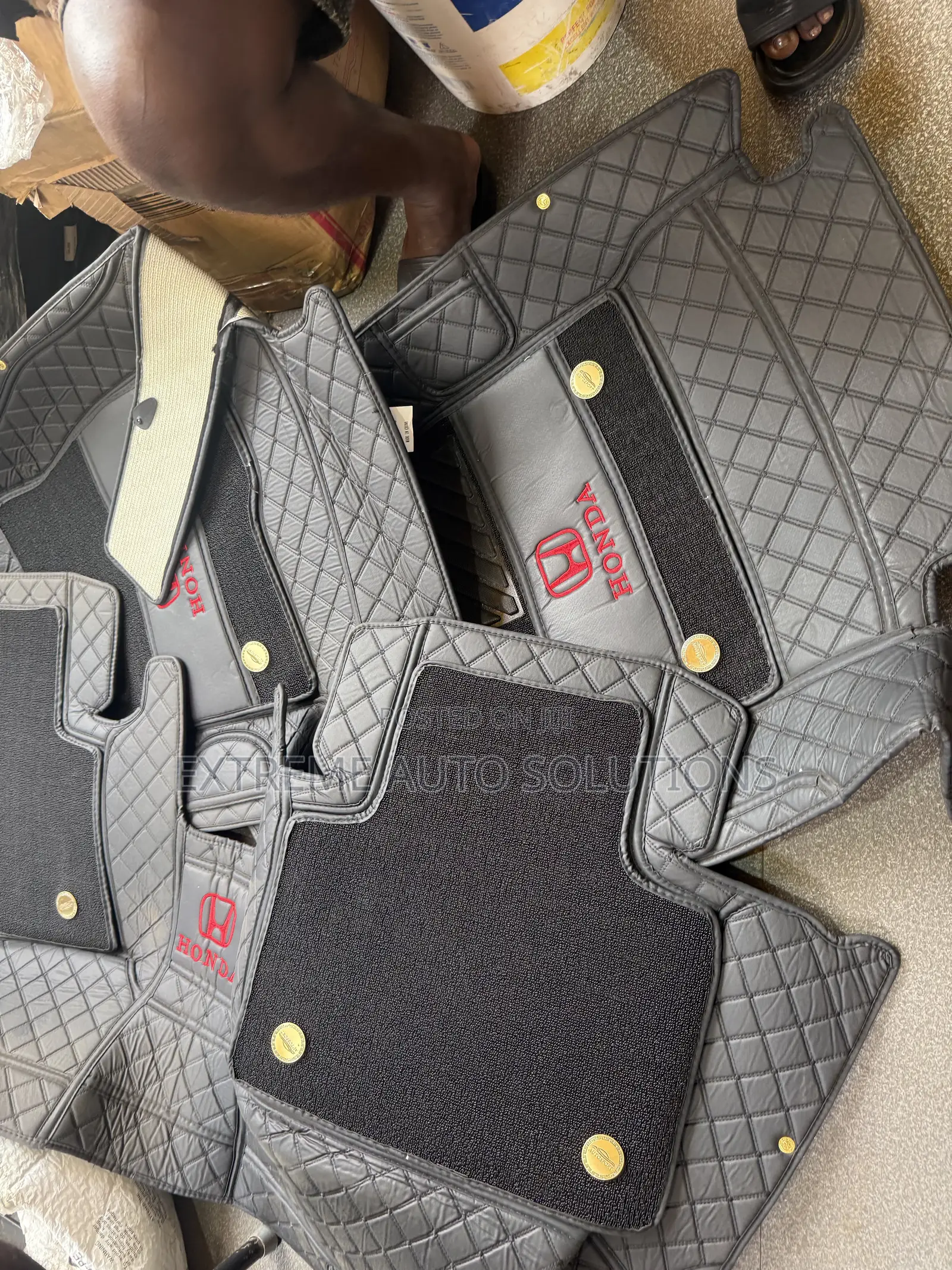 Honda Accord 2018 to 2022 5D Premium Leather Floor Mat/Carpet