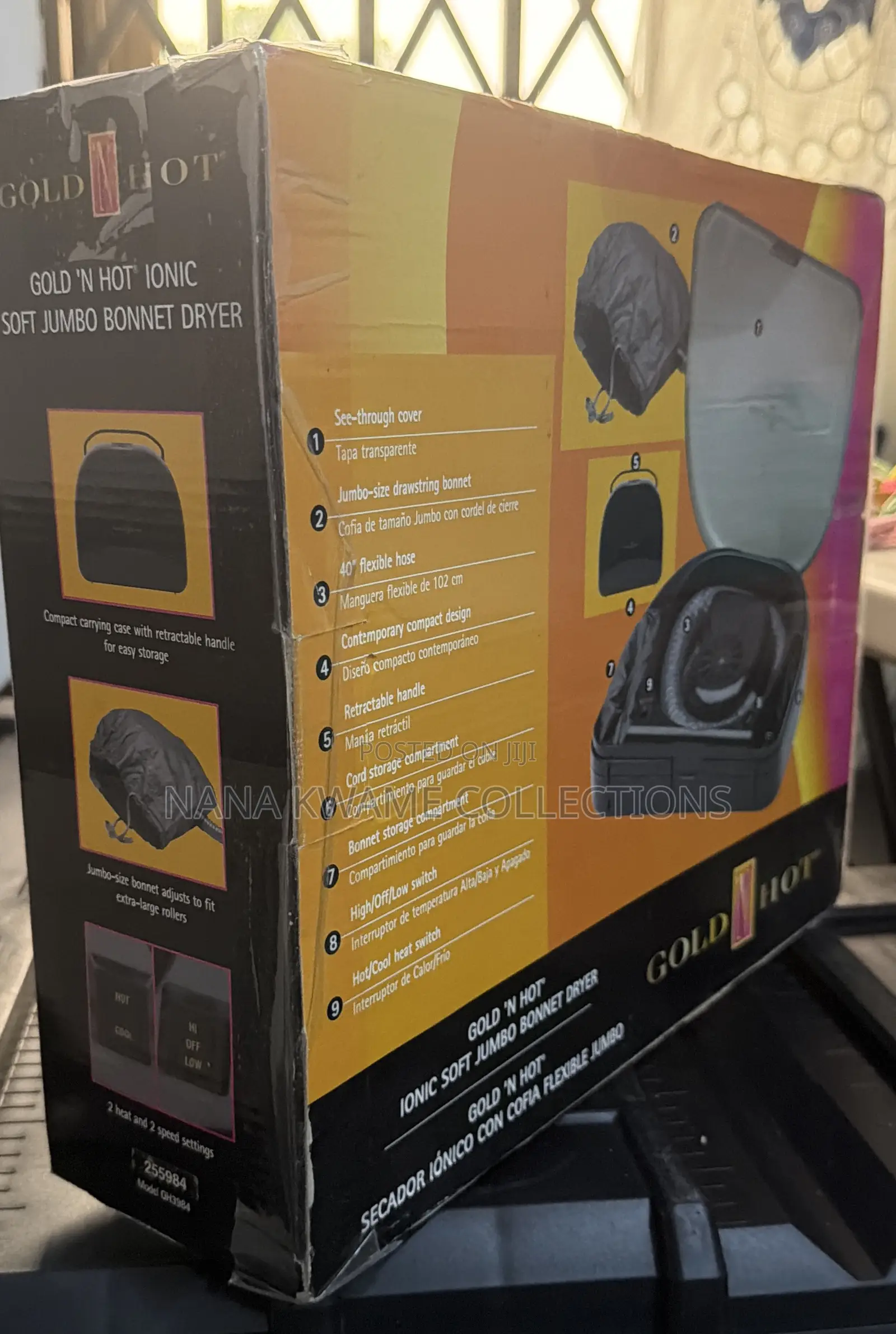 Gold 'N Hot Ionic Soft Jumbo Bonnet Dryer