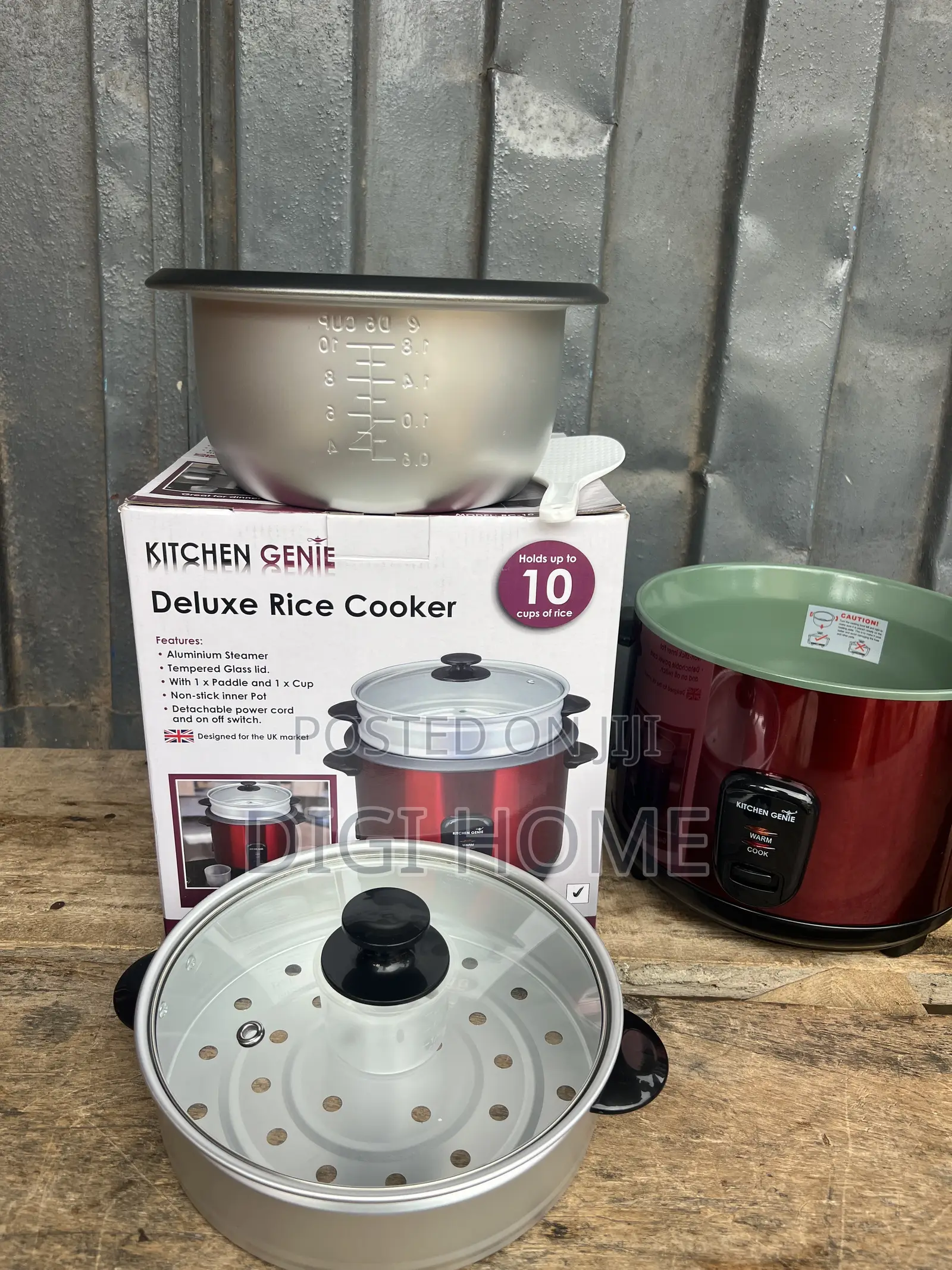 Kitchen Genie Deluxe Rice Cooker 10 Cups – 650W