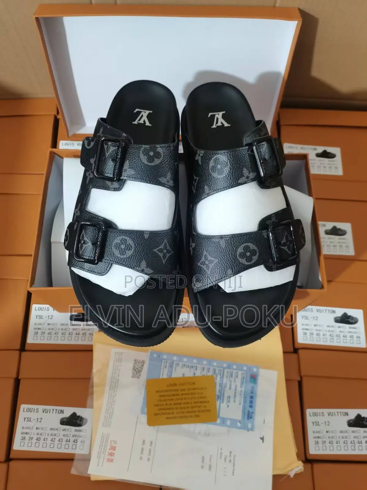 Louis Vuitton Concrete Slippers in Different Colurs , Swipe >