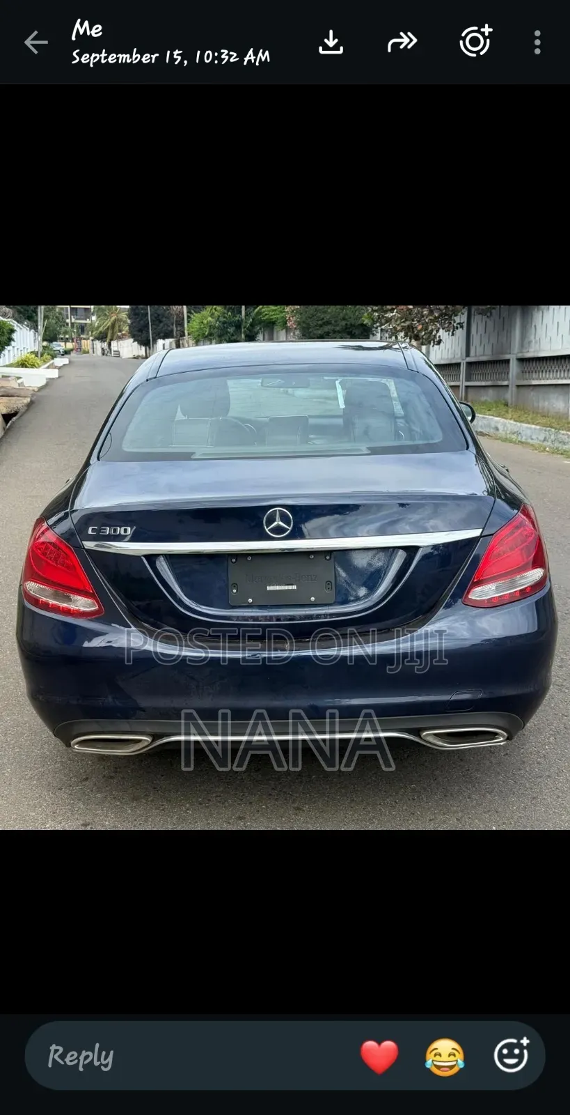 Mercedes-Benz C300 Base C300 AWD 4MATIC Sedan 2018 Blue