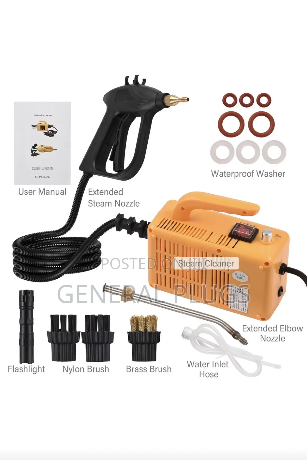 Powerful Car Steam Cleaner Also Suitable for Kitchen ,AC , Windows Etc