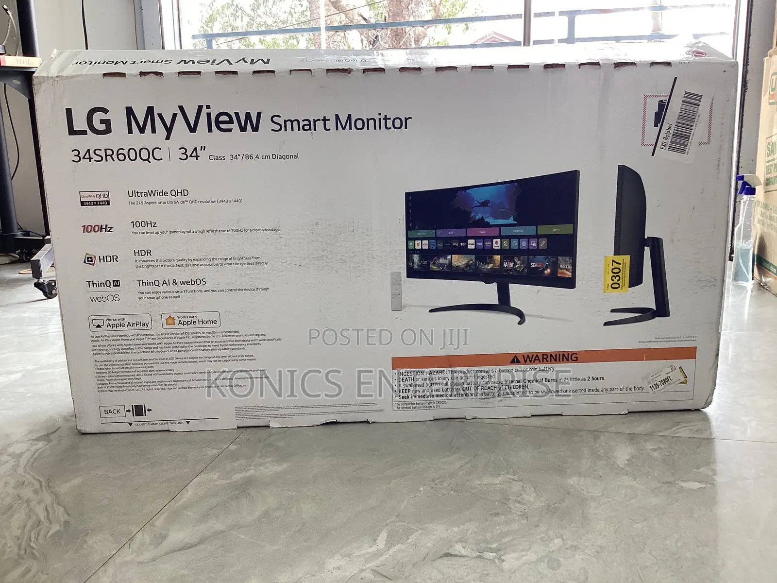 LG - 34" WQHD 100Hz 5ms Smart Monitor