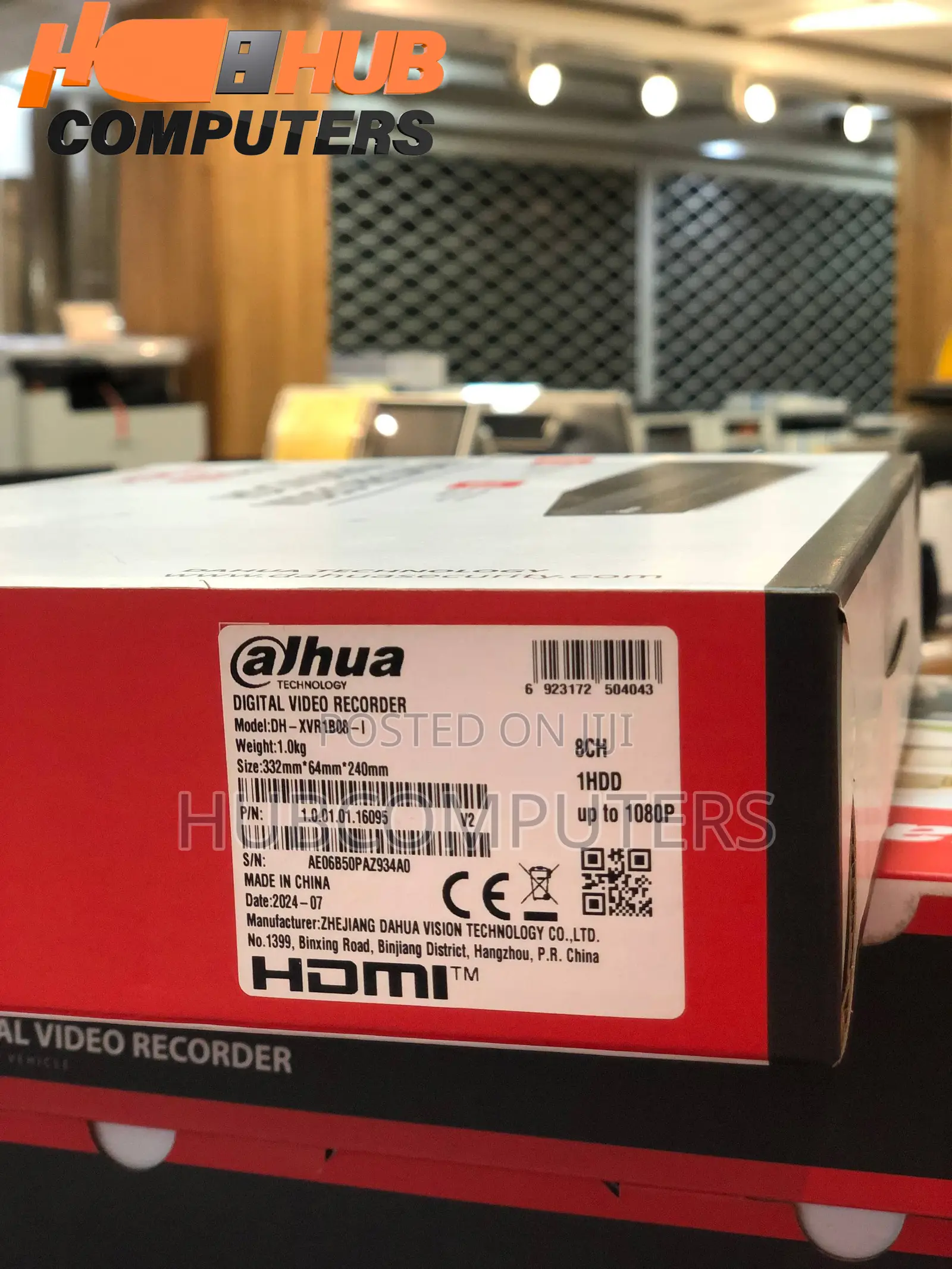 Dahua (Dh-Xvr1b08-I) 8 Channel 2mp XVR