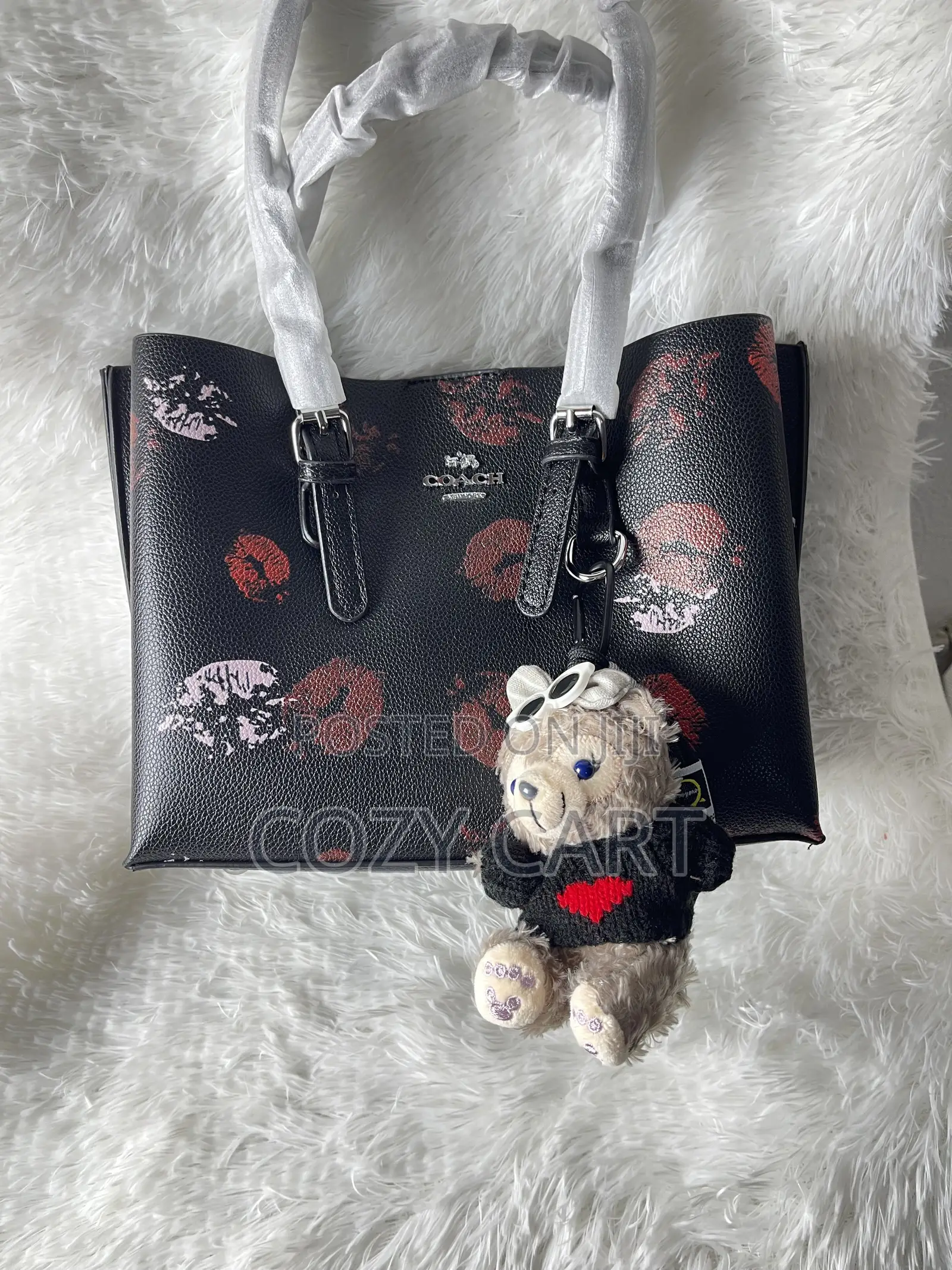 Coach Bag With Teddy Bear Charm